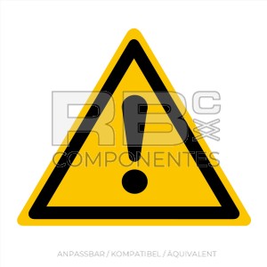 ADHAD09 NORM ISO 7010 AUFKLEBER WARNUNG