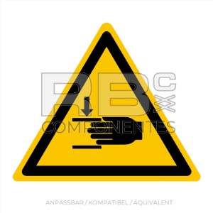 ADHAD12 NORM IN ISO 7010 AUFKLEBER WARNUNG