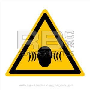 ADHAD13 NORM IN ISO 7010 AUFKLEBER WARNUNG