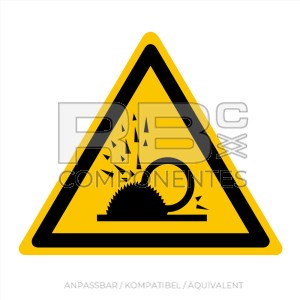 ADHAD27 NORM IN ISO 7010 WARNUNGSAUFKLEBER