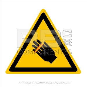ADHAD100 NORM IN ISO 7010 WARNUNGSAUFKLEBER