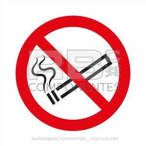ADHPR01 NORM IN ISO 7010 AUFKLEBER RAUCHEN VERBOTE
