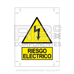 AUFKLEBER ELEKTRISCHE GEFÄHRDUNG 200X140MM
