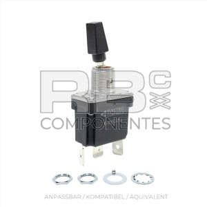 SCHALTER 2 POS. FESTE (3F) SCHWARZE WASSERDICHTE NOCKE