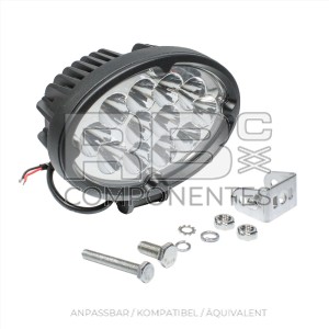 OVALER SCHEINWERFER 12 LED TRANSPARENT-36W 9V-32V