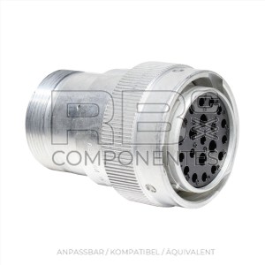 WEIBLICHER STECKER 19 LÖCHER