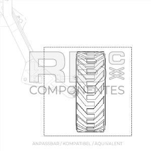 REIFEN 445D50/710,LH ANPASSBAR REF GE T111702