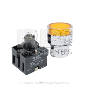 GELBER LEUCHTDRUCKTASTER 230V MIT WIDERSTAND